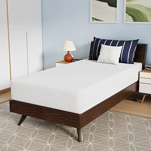 PayLessHere 10 Inch Bamboo Charcoal Gel Memory Foam Mattress | CertiPUR-US Certified Twin thumbnail 1
