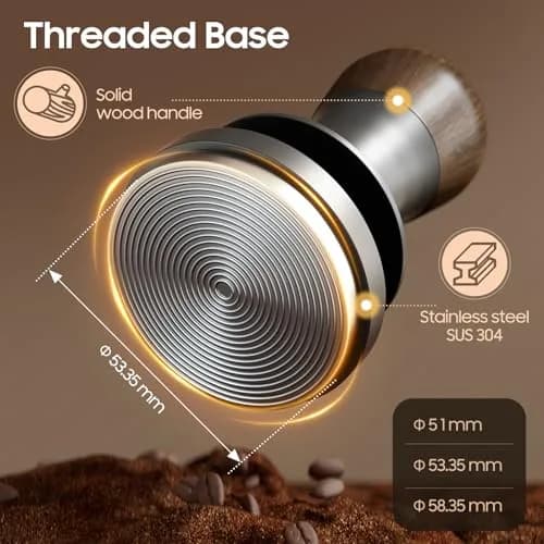 MHW-3BOMBER 54mm Espresso Tamper | Calibrated Barista-Quality Coffee Tool thumbnail 3