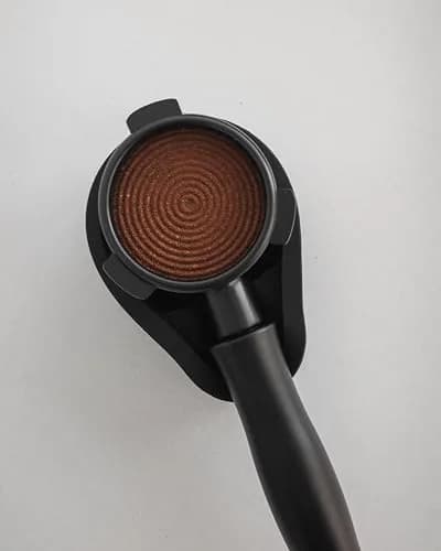 Normcore 53.3mm Espresso Coffee Tamper - Titanium Ripple Base, Spring Loaded, 15lb/25lb/30lb Springs, Anodized Aluminum Handle & Stand (54mm Breville Portafilter Fit) thumbnail 2
