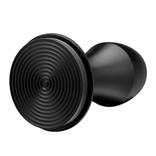 Normcore 53.3mm Espresso Coffee Tamper - Titanium Ripple Base, Spring Loaded, 15lb/25lb/30lb Springs, Anodized Aluminum Handle & Stand (54mm Breville Portafilter Fit) thumbnail 3