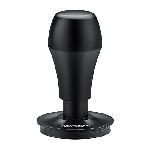 Normcore 53.3mm Espresso Coffee Tamper - Titanium Ripple Base, Spring Loaded, 15lb/25lb/30lb Springs, Anodized Aluminum Handle & Stand (54mm Breville Portafilter Fit) thumbnail 4
