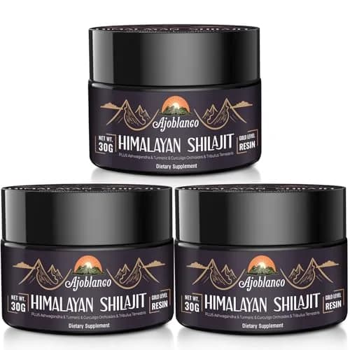 Ajoblanco 600mg Himalayan Shilajit Resin | Organic Ayurvedic Energy & Immunity Support thumbnail 1