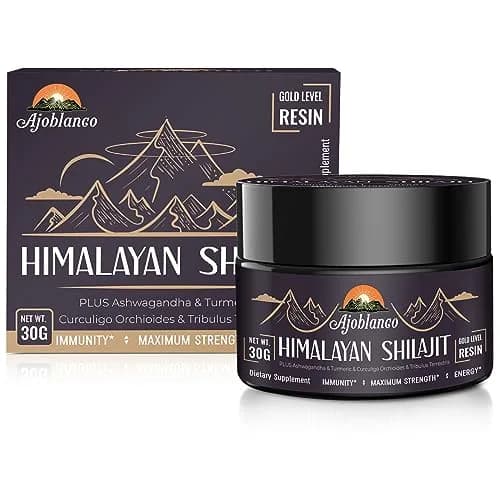 Ajoblanco 600mg Himalayan Shilajit Resin | Organic Ayurvedic Energy & Immunity Support thumbnail 7