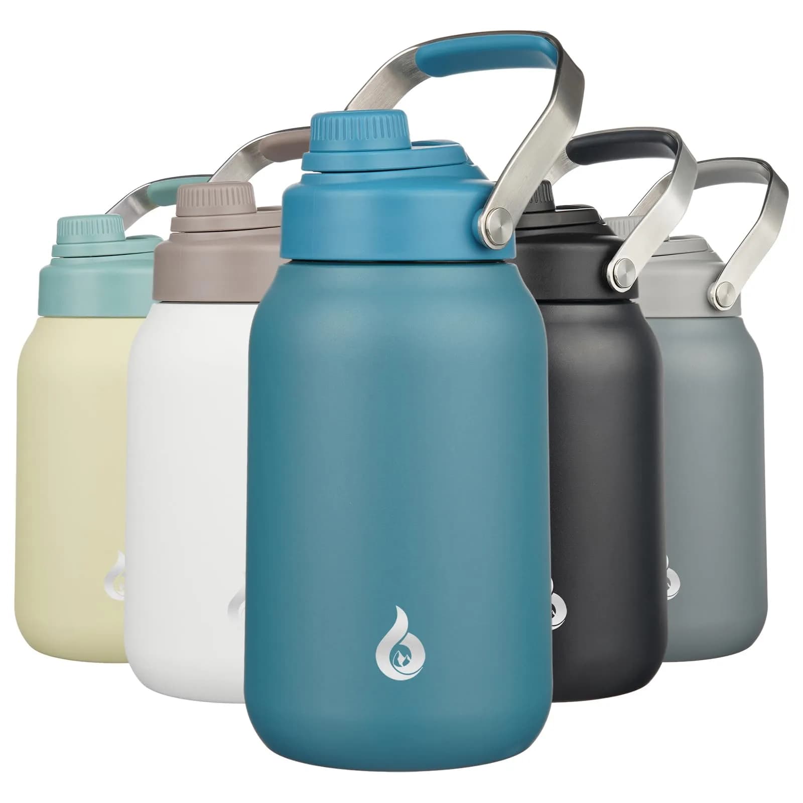 BJPKPK 64oz Insulated Water Bottle | Double Wall Stainless Steel, Leakproof, BPA-Free, 24H Cold/12H Hot