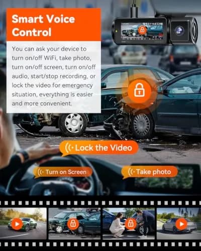 Vantrue N5 4 Channel WiFi Dash Cam 2.7K + 1080P Four Lens | 360° Coverage, Night Vision, GPS, 512GB Support thumbnail 8