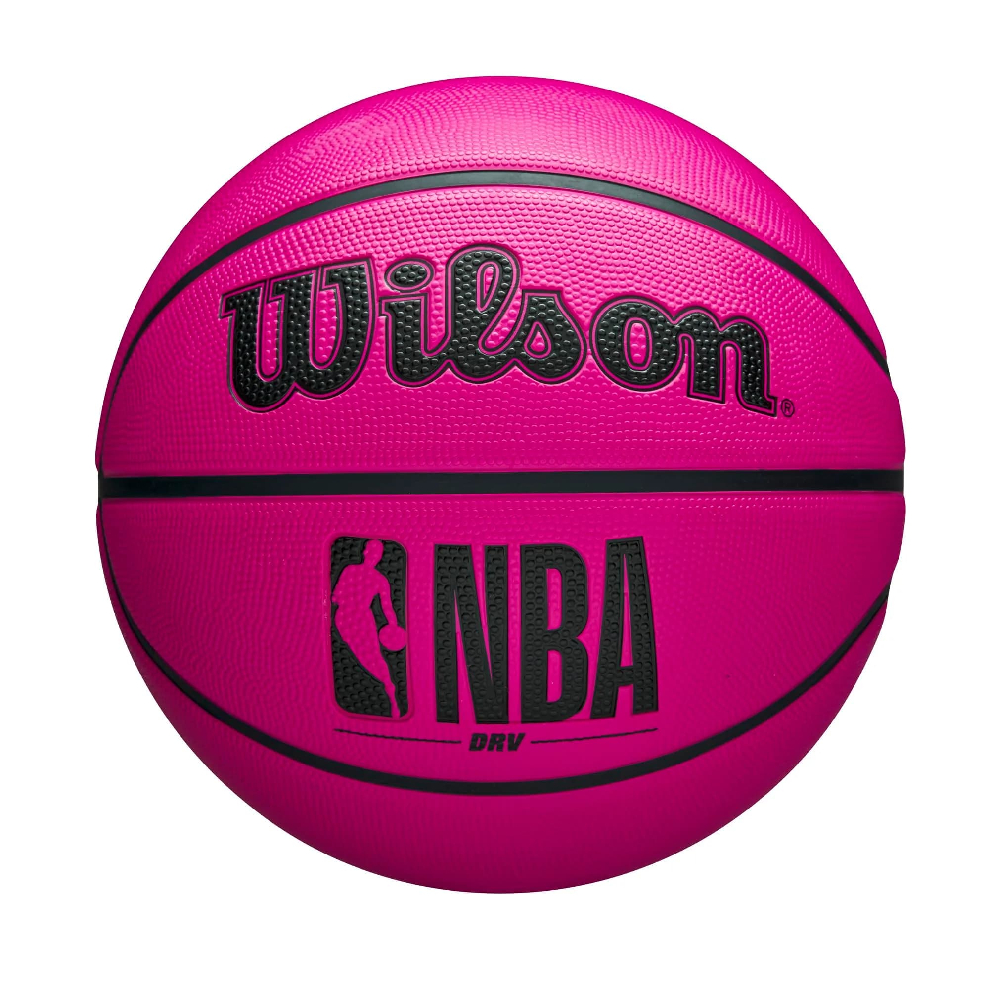 Wilson NBA DRV Outdoor Basketball Size 7 | Official NBA Pink 29.5" with Pump