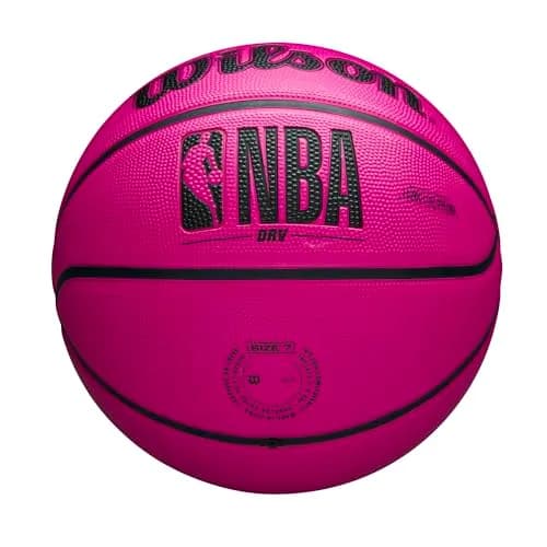 Wilson NBA DRV Outdoor Basketball Size 7 | Official NBA Pink 29.5" with Pump thumbnail 6