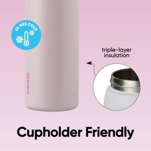 Owala FreeSip Insulated Water Bottle 32 oz (946ml) Dreamy Field | Sip or Swig Dual-Use thumbnail 4