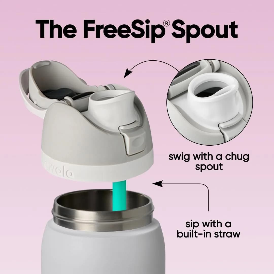 Owala FreeSip Insulated Water Bottle 32 oz (946ml) Dreamy Field | Sip or Swig Dual-Use - view 2