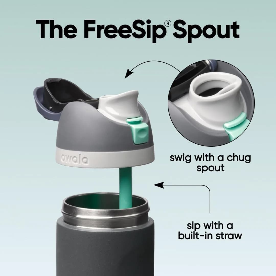 Owala FreeSip Insulated Water Bottle 591ml (24 oz) | Keeps Drinks Cold 24 Hours - view 2