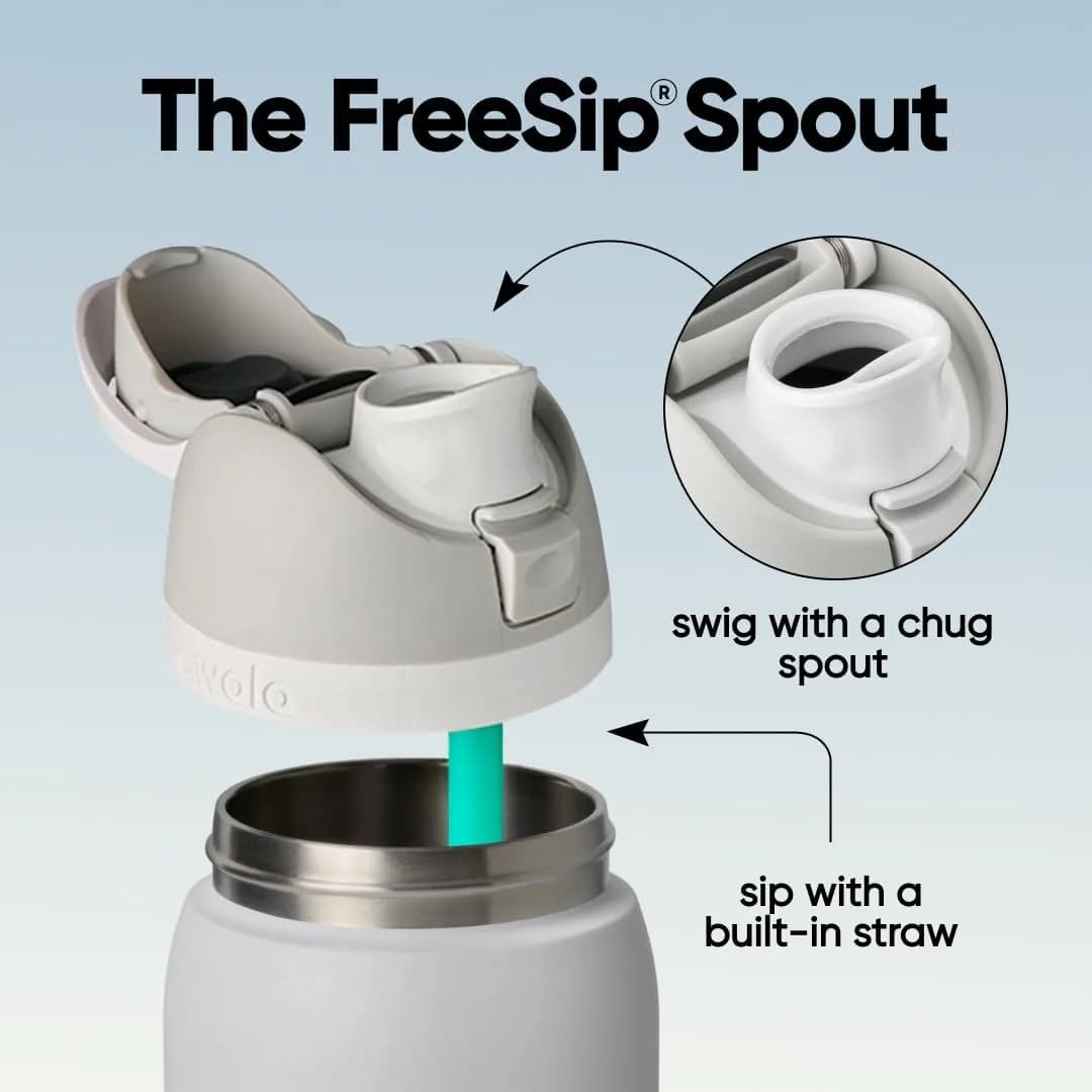 Owala FreeSip Insulated Stainless Steel Water Bottle 40 oz (1180ml) | Keeps Drinks Cold 24 Hours - view 2