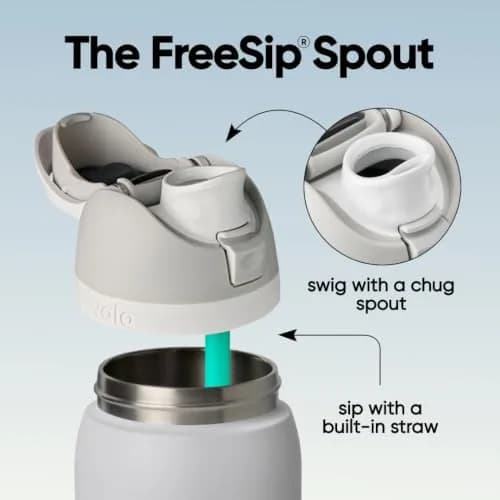 Owala FreeSip Insulated Stainless Steel Water Bottle 40 oz (1180ml) | Keeps Drinks Cold 24 Hours thumbnail 2