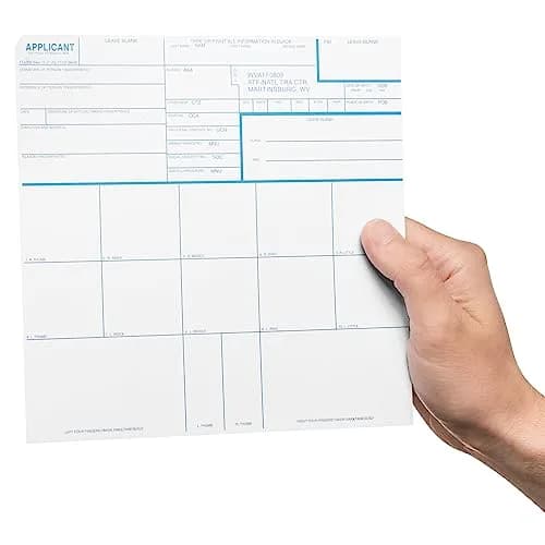 NATIONAL GUN TRUSTS FD-258 Fingerprint Cards 8'' x 8'' | Made in USA, 3 Pack, Version 11-1-20 thumbnail 3