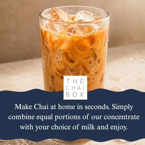The Chai Box Sweetened Chai Concentrate 16 oz | Vegan & Gluten Free | Small Batch Indian-Inspired Flavour thumbnail 5