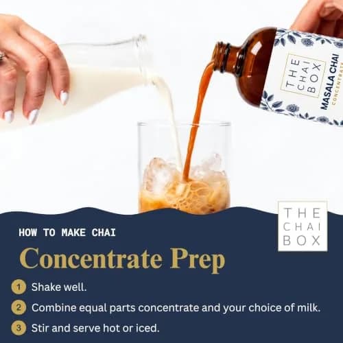 The Chai Box Sweetened Chai Concentrate 16 oz | Vegan & Gluten Free | Small Batch Indian-Inspired Flavour thumbnail 7
