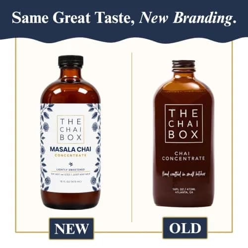 The Chai Box Sweetened Chai Concentrate 16 oz | Vegan & Gluten Free | Small Batch Indian-Inspired Flavour thumbnail 2