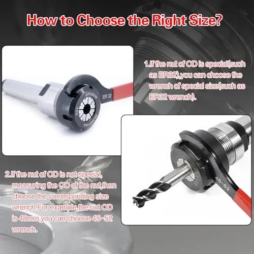 Mdvora 6pcs Coilover Spanner Wrench Set, C-Shape Shock Hook Wrench Tools | Durable Alloy Steel & Rubber Handle thumbnail 2