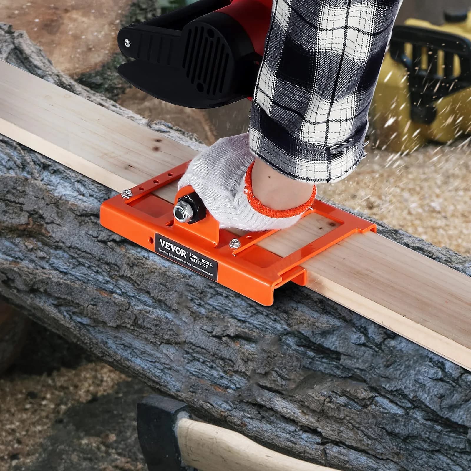 VEVOR Chainsaw Mill Vertical Lumber Cutting Guide 20.8cm (8.1 in) | Industrial-Grade Cast Iron Attachment - view 8
