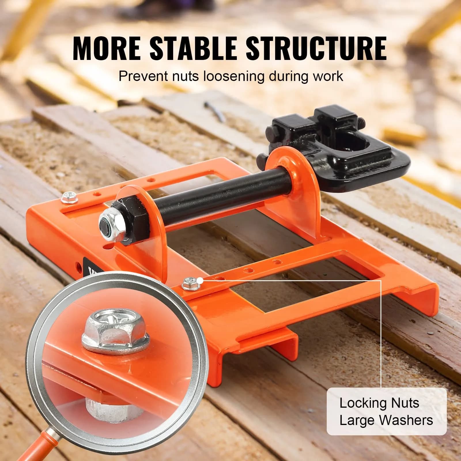 VEVOR Chainsaw Mill Vertical Lumber Cutting Guide 20.8cm (8.1 in) | Industrial-Grade Cast Iron Attachment - view 3