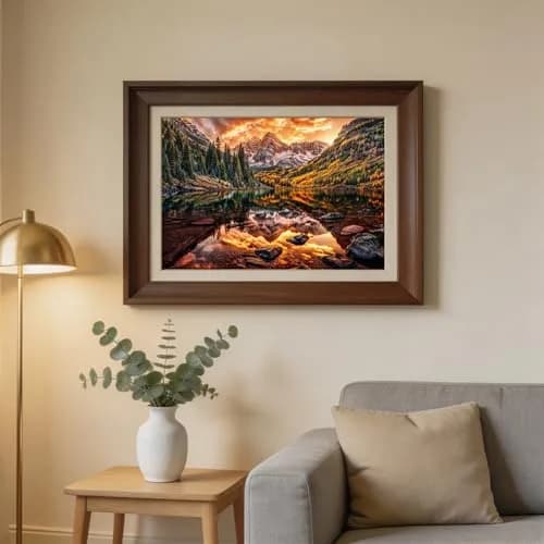 RECHIATO 2 Pack Fall 1000 Pieces Jigsaw Puzzles | Autumn Nature Scenic Challenge for Adults thumbnail 3