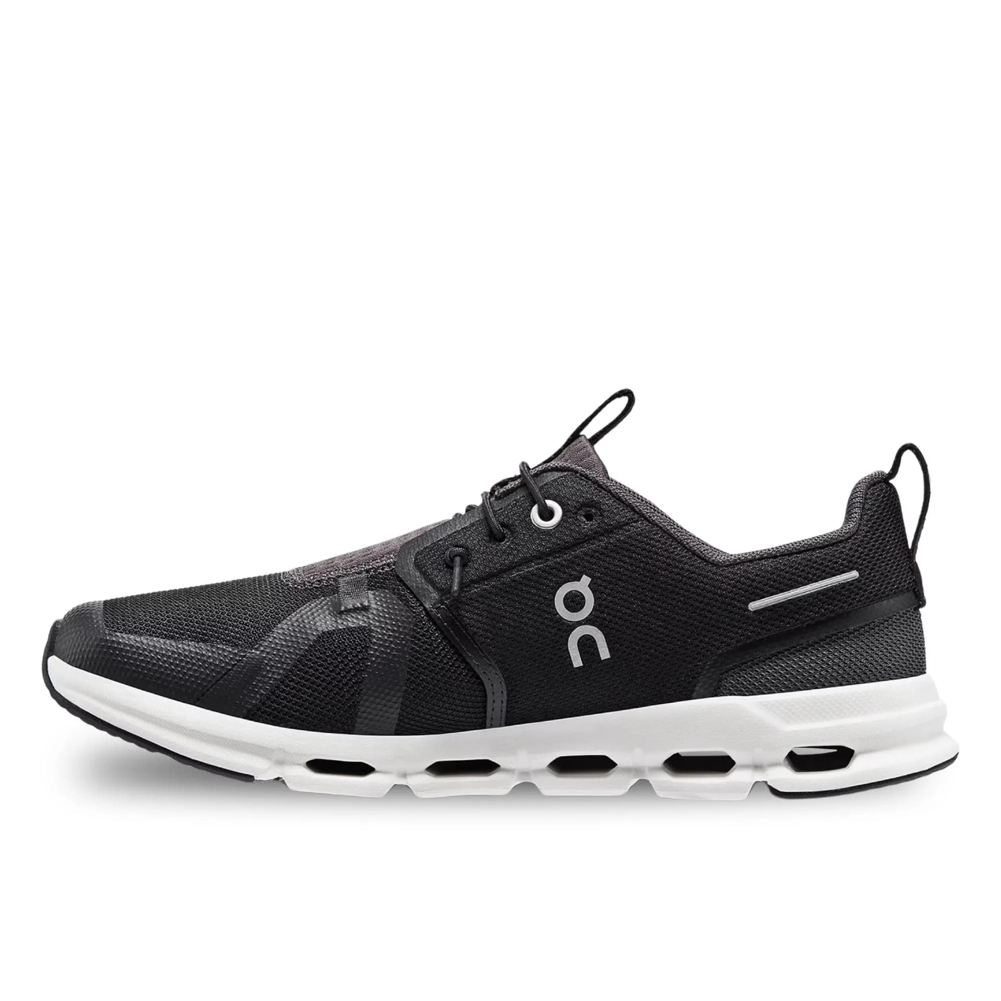 On Kids Cloud Sky Big Kid Shoes 6.5 | Zero-Gravity Foam Comfort for Daily Wear — Black/Eclipse