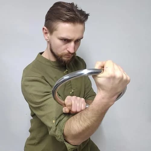 HYOUT Wing Chun Stainless Ring 21 cm (8.27 inch) | Sticky Hand Strength Training thumbnail 5