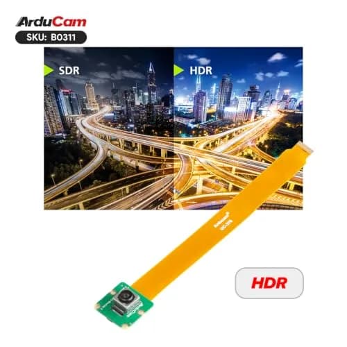 Arducam Camera Module 3 Wide, 120°(D) IMX708 Autofocus Pi Camera V3, 15cm 15-22 Pin FFC Cable | High-Quality Raspberry Pi Camera thumbnail 4