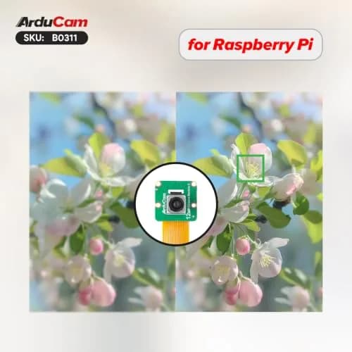Arducam Camera Module 3 Wide, 120°(D) IMX708 Autofocus Pi Camera V3, 15cm 15-22 Pin FFC Cable | High-Quality Raspberry Pi Camera thumbnail 7