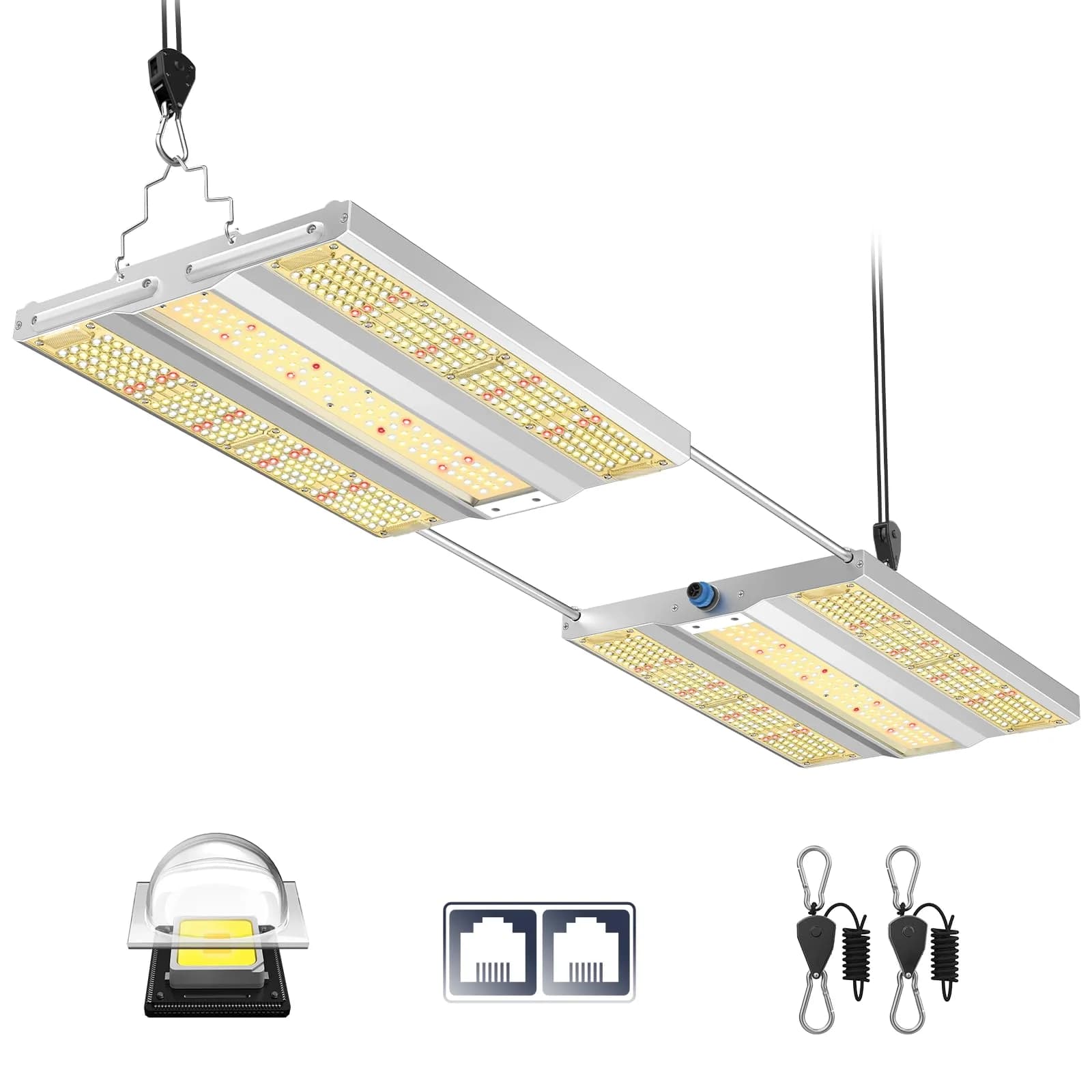 VIPARSPECTRA XS3000 Pro 300W Full Spectrum LED Grow Light for Indoor Plants | Dimmable, Fanless, 4x3ft Veg & 4x2ft Bloom Coverage