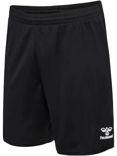Hummel Short for Men | Mid Rise, Black, Lightweight Polyester, Suitable for Sports & Casual Wear thumbnail 1