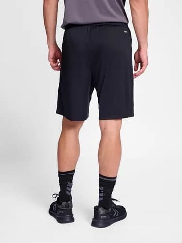 Hummel Short for Men | Mid Rise, Black, Lightweight Polyester, Suitable for Sports & Casual Wear thumbnail 3