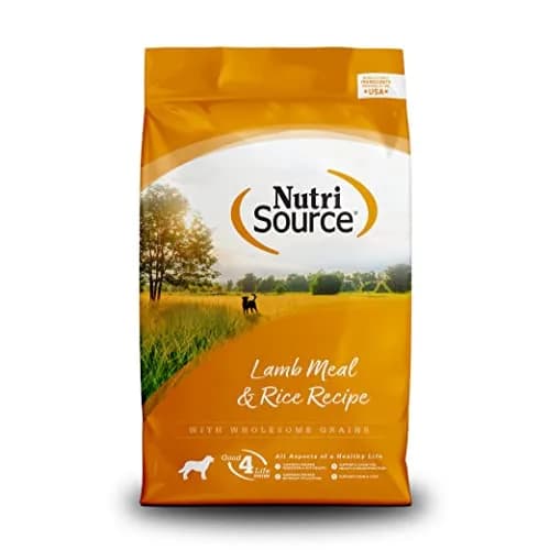 NutriSource Adult Dry Dog Food, Lamb Meal & Rice, 26 lb | Supports Muscle & Digestion thumbnail 1
