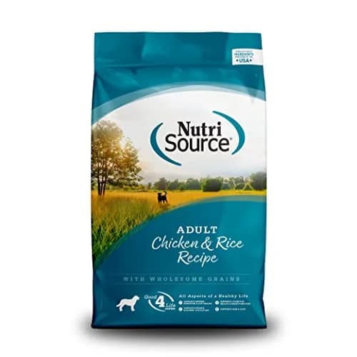 NutriSource Adult Chicken & Rice Dog Food, 26 lb | Supports Digestion & Long Life thumbnail 1
