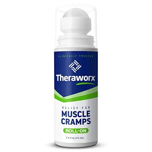 Theraworx Relief for Muscle Cramps Roll-On 74ml (2.5 Fl Oz) | Fast-Acting Magnesium Sulfate for Leg Cramps & Spasms thumbnail 1