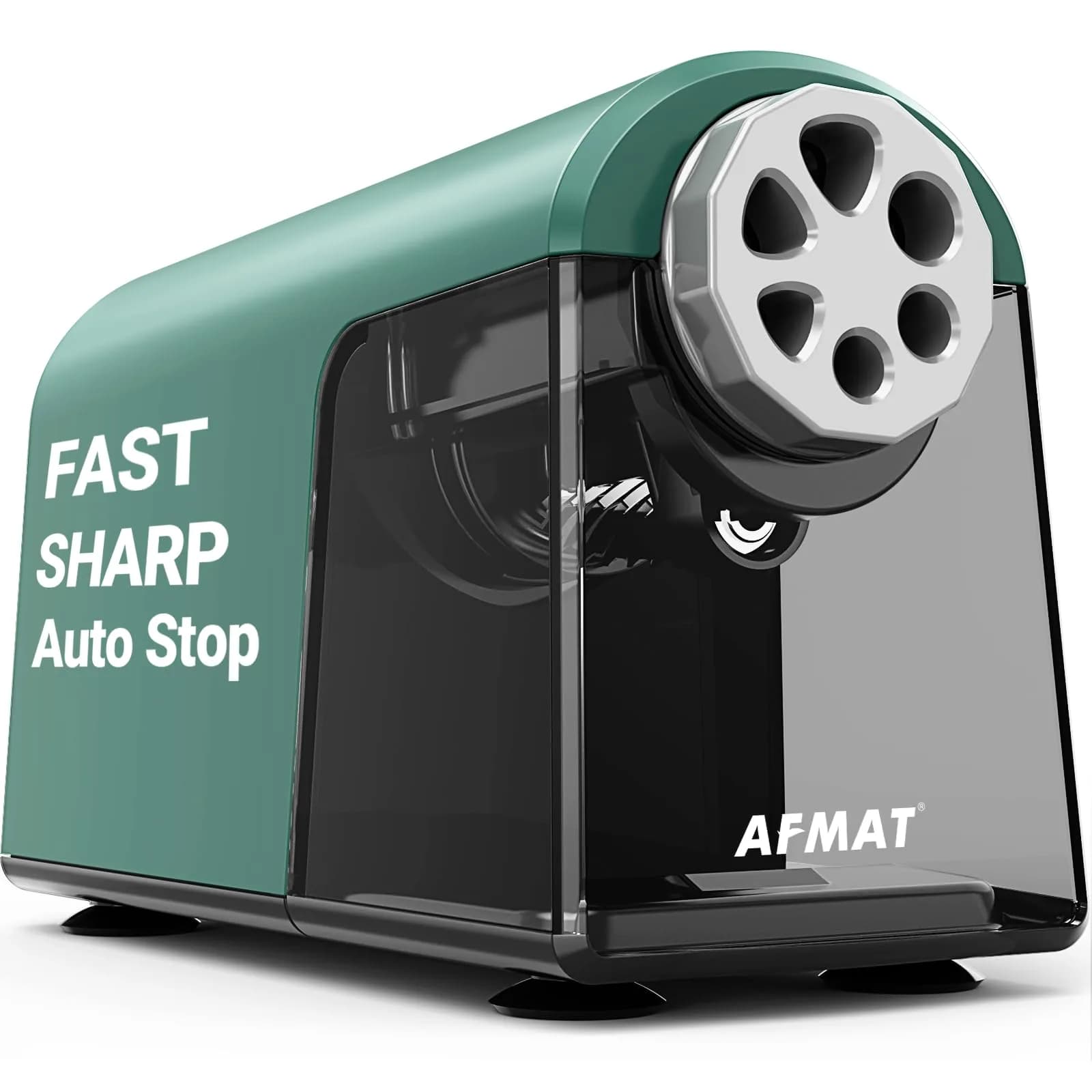 AFMAT PSX2 Electric Pencil Sharpener 156 mm (6.9 in) | Heavy Duty for 6-11mm Pencils — Green