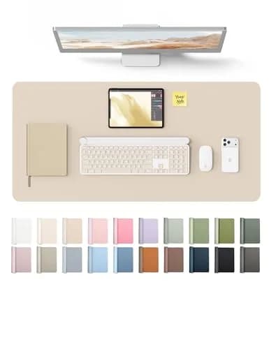 YSAGi Leather Desk Protector 88.9cm x 43.18cm (35.4" x 17") | Protects Desks with Waterproof PU Leather thumbnail 1
