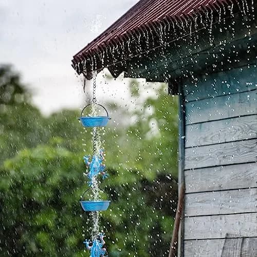 giole Frog Rain Chains 3.47m (11.4ft) | Decorative Metal Downspout Alternative for Indian Homes thumbnail 6