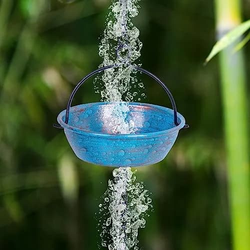 giole Frog Rain Chains 3.47m (11.4ft) | Decorative Metal Downspout Alternative for Indian Homes thumbnail 7