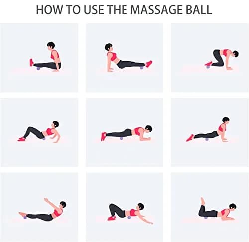SIMPLECOOL Purple Massage Ball Deep Tissue Trigger Point Acupressure 12cm thumbnail 6
