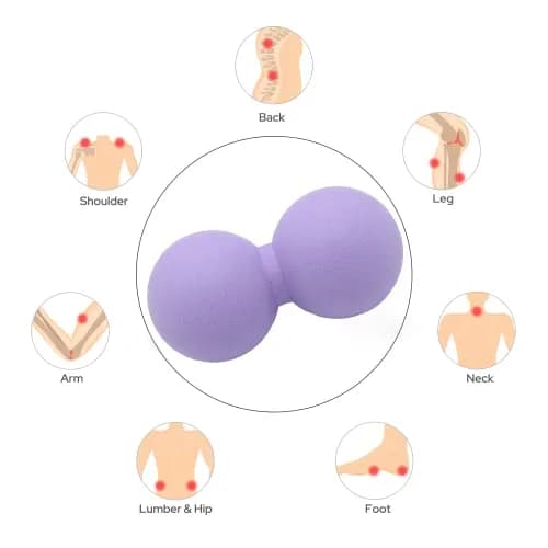SIMPLECOOL Purple Massage Ball Deep Tissue Trigger Point Acupressure 12cm thumbnail 7