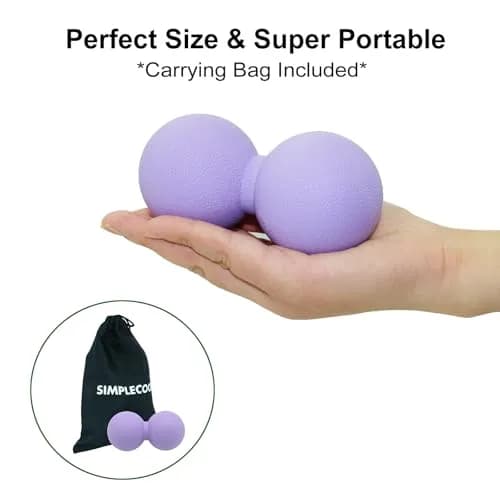 SIMPLECOOL Purple Massage Ball Deep Tissue Trigger Point Acupressure 12cm thumbnail 3