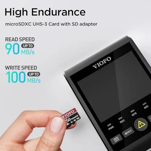 VIOFO 256GB High Endurance microSDXC Card with Adapter | U3 A2 V30 4K Recording thumbnail 2