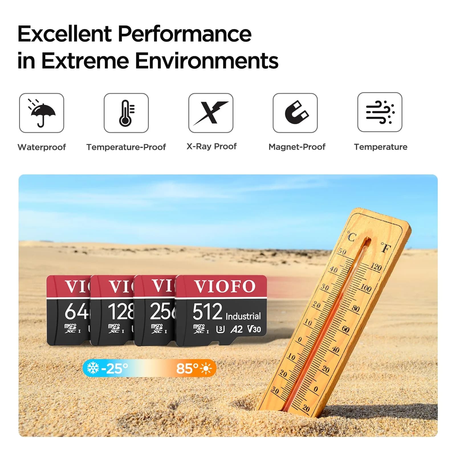 VIOFO 256GB High Endurance microSDXC Card with Adapter | U3 A2 V30 4K Recording - view 4