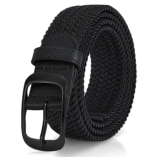 XZQTIVE Braided Belt Stretch Belt for Men and Women 3.5cm (1.38in) | Adjustable No-Hole Design thumbnail 1