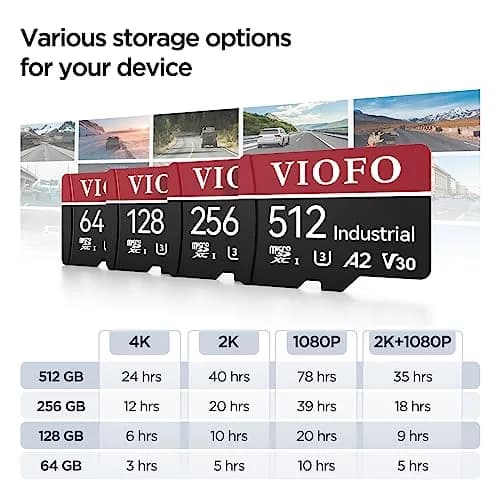 VIOFO 128GB Industrial Grade High Endurance microSDXC Card | 100MB/s Read Speed thumbnail 4
