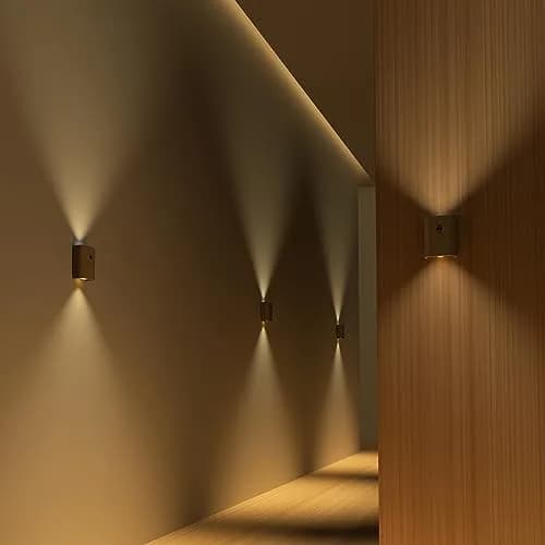 LANDGOO Wood Step Light, Motion Sensor, Rechargeable, Beech Wood | Warm 2700K Night Light with Infrared Sensor thumbnail 8
