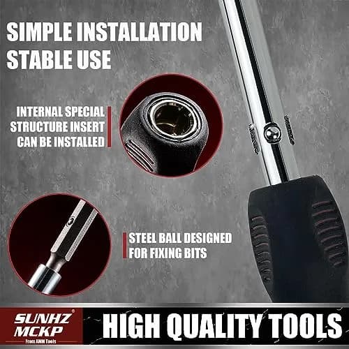 SUNHZ MCKP 18-in-1 Multi-Bit Screwdriver Set with Magnetizer & Storage Bag | Slotted, Phillips, Pozi, Torx, Square, Nut Driver thumbnail 5