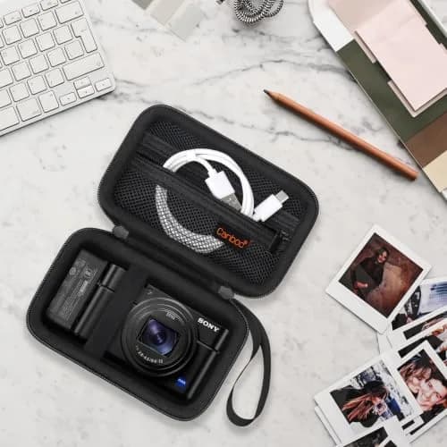 Canboc Black Camera Case for Sony RX100 VII/VI/V/IV/III Compact Digital Camera | Fits Accessories thumbnail 7