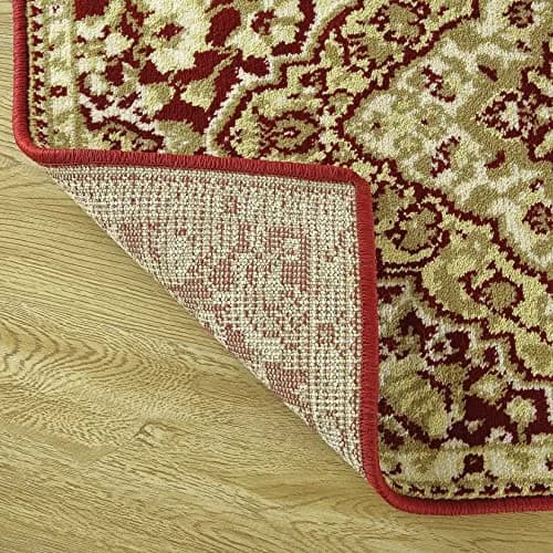 WESTLOOM 2x6 Long Hallway Runner Rug Area Rug Oriental Traditional Area Rug on-Shedding Indoor Area Rug for Living Room Bedroom Entryway, Red | Modern Oriental Style thumbnail 6