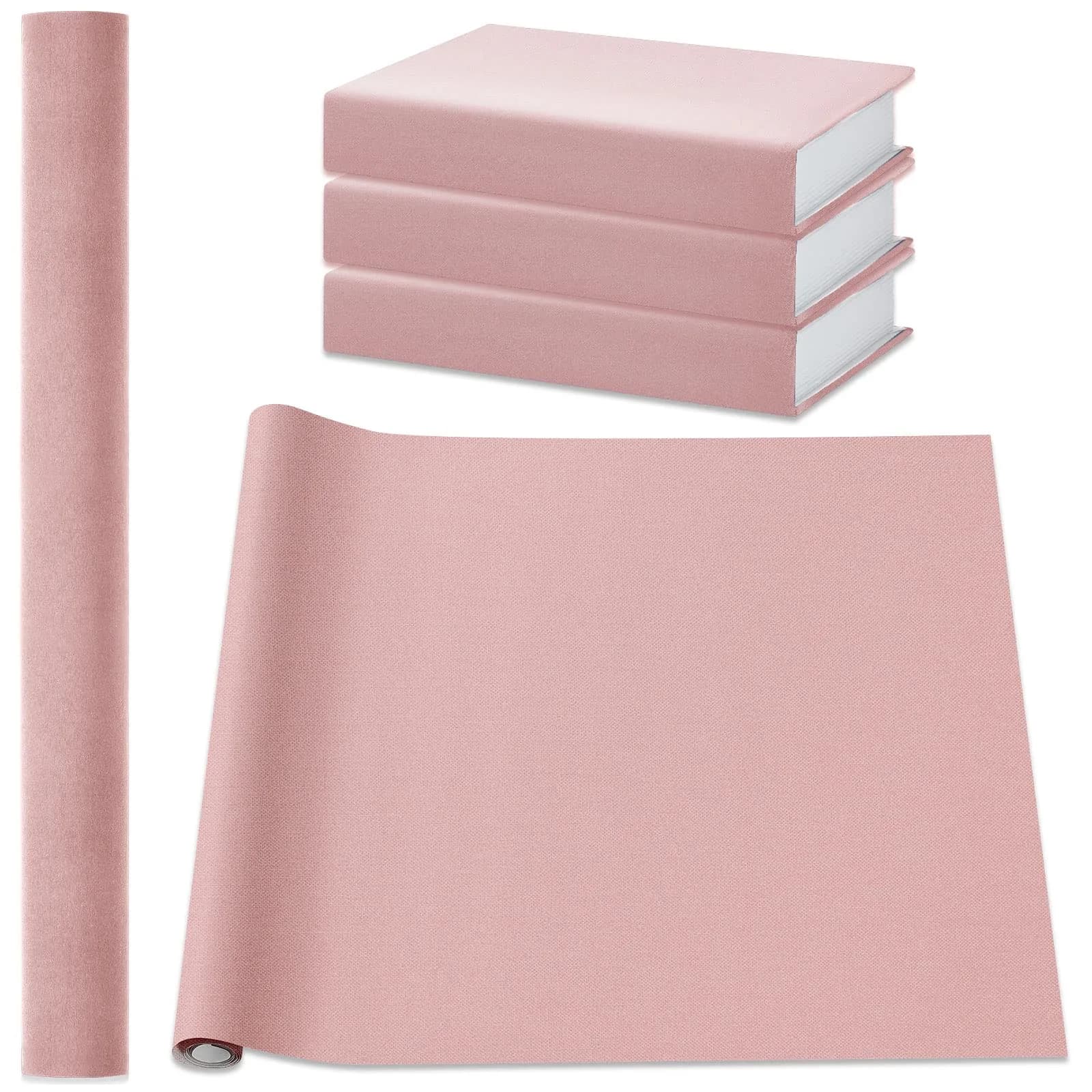 PerKoop Book Cloth for Bookbinding 40x16 Inch | Vibrant Pink Suede Fabric — Pink